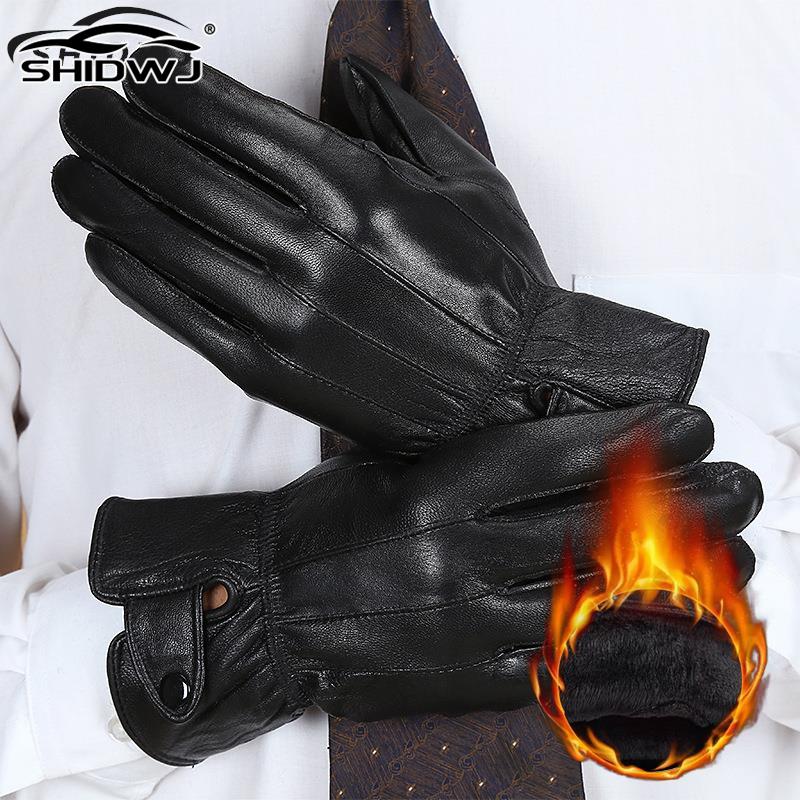 1pair Men's PU Leather Winter  - đánh giá và giá Leather Driving Glove