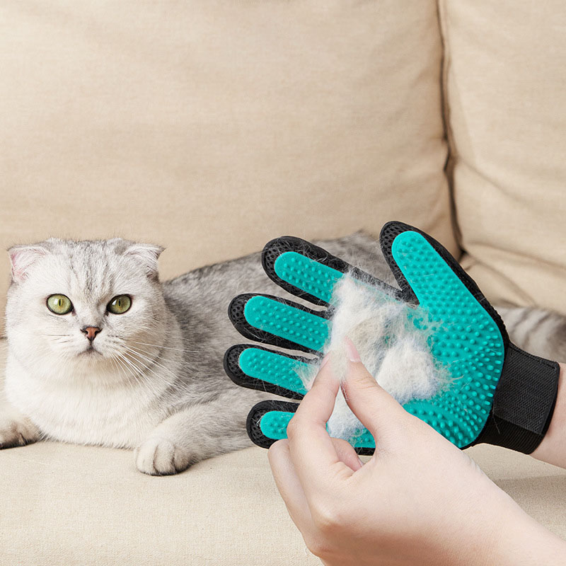 Pet Grooming Glove, Gentle Hai - đánh giá và giá Rubber Glove Cleaning