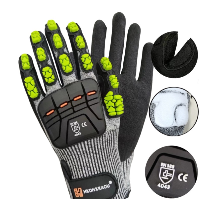 New TPR Mechanical Anti-Impact - đánh giá và giá Work Glove Impact