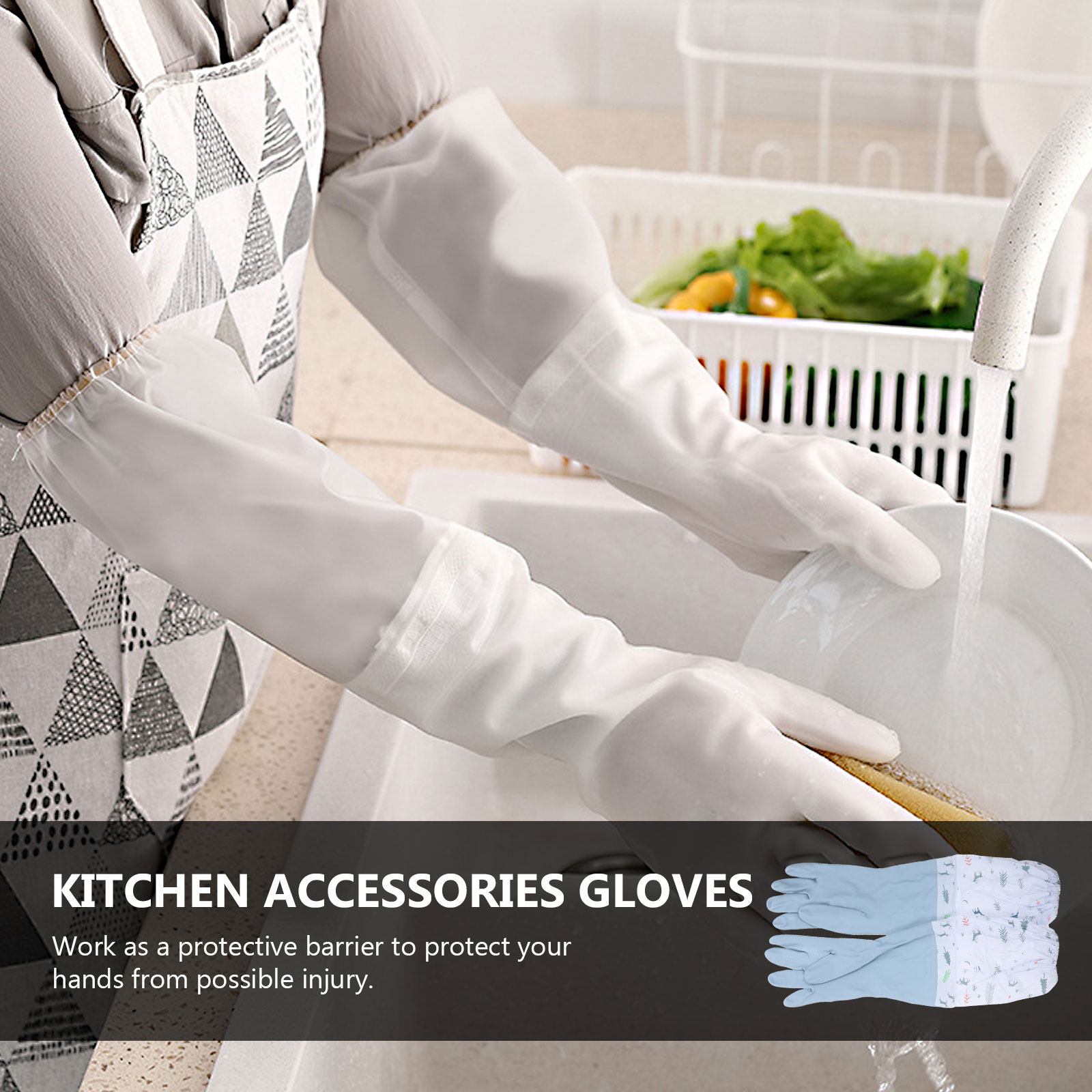 2 Pair Gloves Cleaning Waterpr - đánh giá và giá Dish Glove Rubber